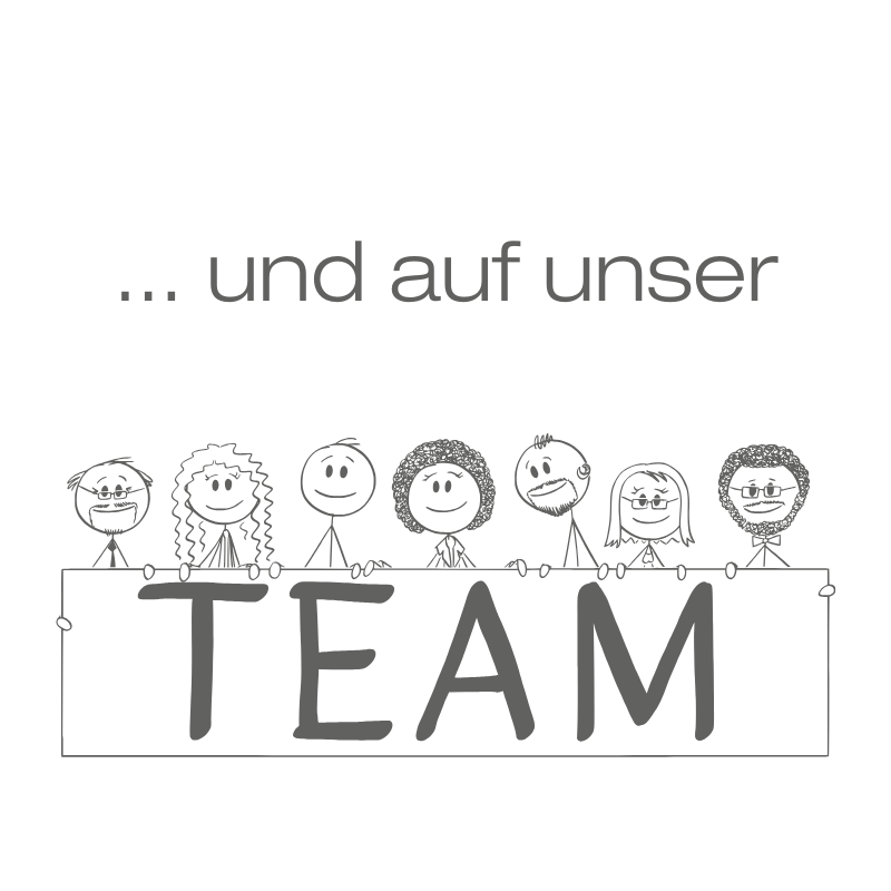 und auf unser Team Image